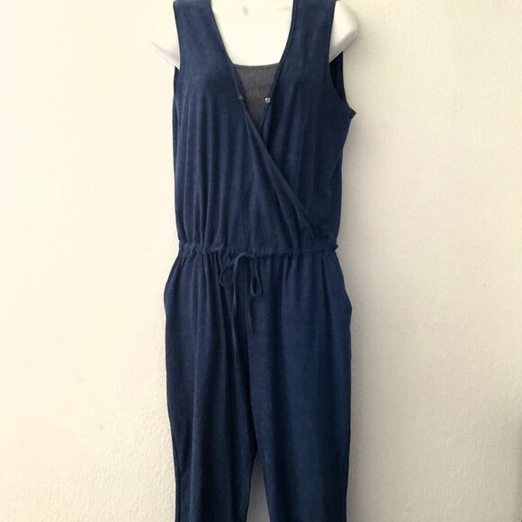 NEW KYODAN NAVY SLEEVELESS JUMPSUIT - Picture 4 of 10